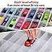 Blummy Sturdy Toy Storage Carrying Case for 1:64 Scale Small Toy Cars - 96 Slot Toy Car Storage Box Compatible with Hotwheels Cars & Matchbox Cars.(CASE ONLY)