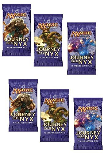 6 (Six) Packs of Magic: the Gathering - MTG: Journey into Nyx Booster Pack Lot (6 Pack Lot)
