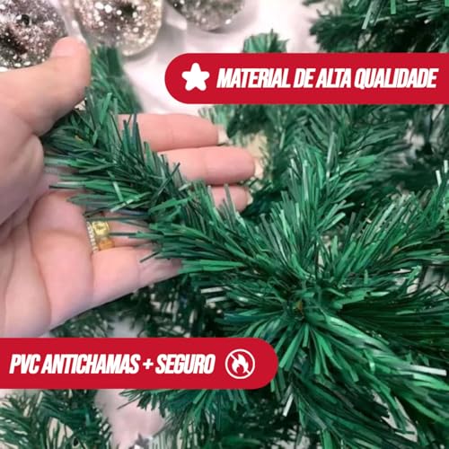 Árvore De Natal Luxo Pinheiro Verde Grande Regale 2,10m 900 Galhos