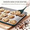 Ammeloo 22-Piece Baking Pans Set Stackable Bakeware Non Stick Baking Set Non Toxic Oven Pans, Including Roasting Pan, Cookie Sheets, Muffin Pans, Cake Pans, Oven Mitt and Utensils(Gray & Hunter Green) #2