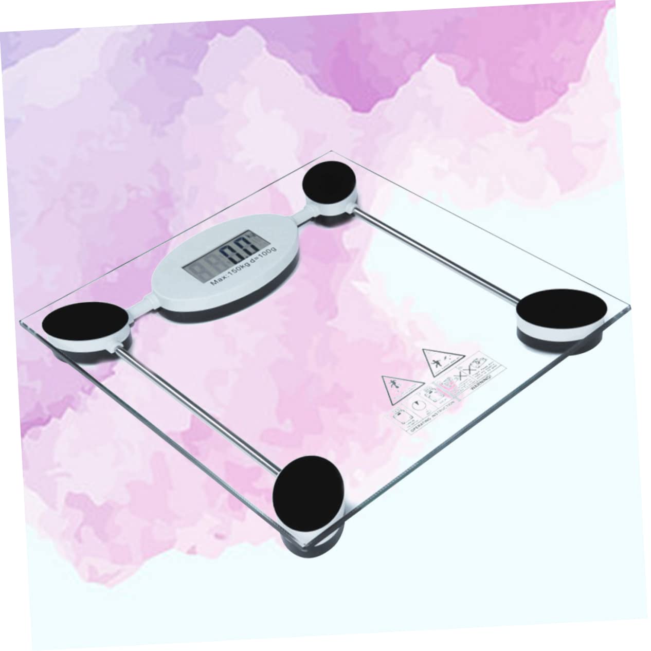 Báscula Digital de Baño 28Cm con Vidrio y Sensores de Alta Precisión para Control de Peso Corporal para Hogar y Salud Familiar