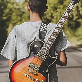 Sangle de guitare, sangle de guitare acoustique réglable en grille souple pour guitares basses, électriques et… - Les Beatles, Paul McCartney, John Lennon, RIngo Starr, George Harrison Sangle de guitare, sangle de guitare acoustique réglable en grille souple pour guitares basses, électriques et… – Image 5