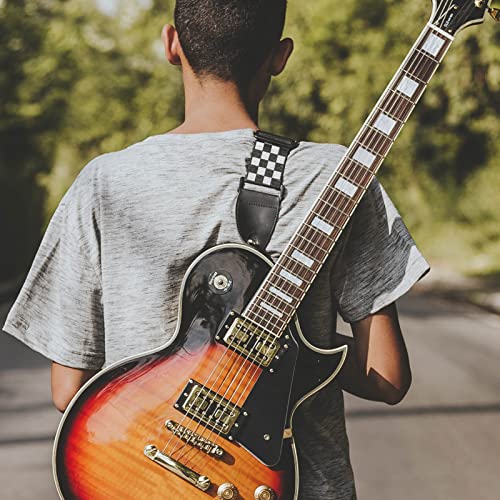 Sangle de guitare, sangle de guitare acoustique réglable en grille souple pour guitares basses, électriques et… - Les Beatles, Paul McCartney, John Lennon, RIngo Starr, George Harrison Sangle de guitare, sangle de guitare acoustique réglable en grille souple pour guitares basses, électriques et… – Image 6