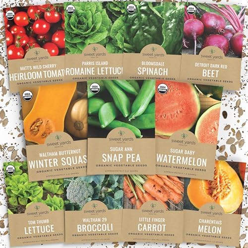Organic Asian Vegetable Garden Seeds Variety Pack Non