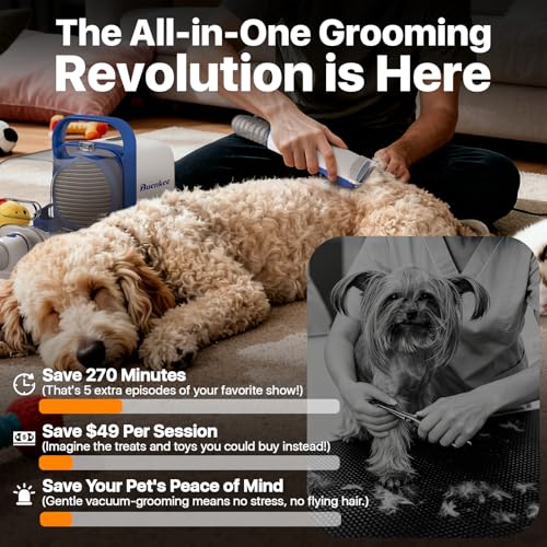 Buenkee Pet Grooming Kit with Vacuum Review — 15000Pa Low-Noise Pet Hair Clippers Image 7