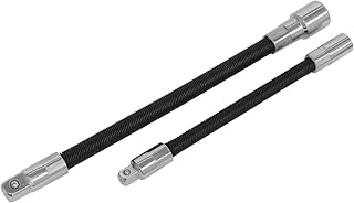 Sealey Ak7341 Flexible Extension Adaptor Set 2Pc 1/4Sq X 150Mm And 3/8Sqx 200Mm