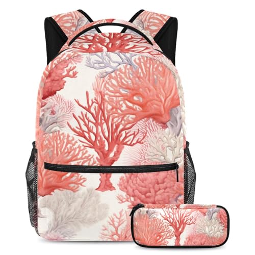 Cartable esthétique Coraux des profondeurs fini le désordre dans le sac