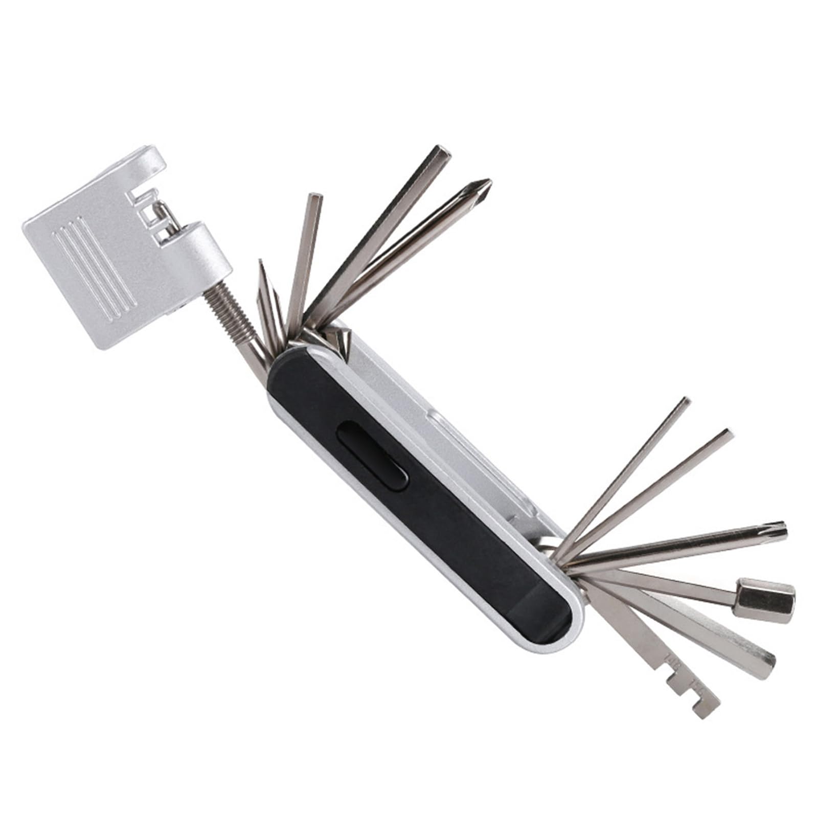 Hsioluted Black Ratcheting Wrenches Labor-Saving Wrenches Multifunctional Tool For Road Bicycles Alloy Quick-Release With