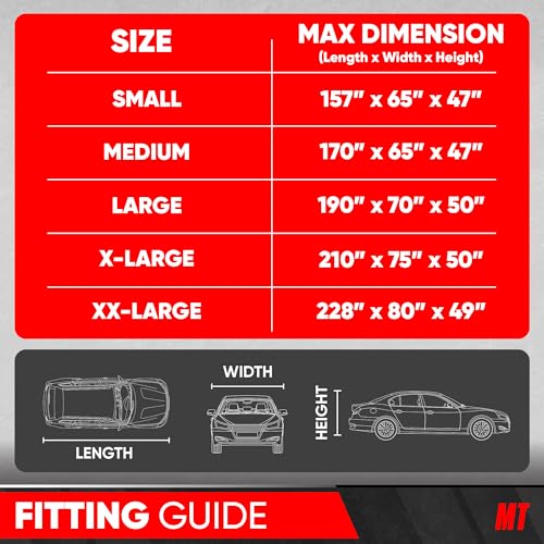 Image of MotorTrend Custom Fit Car Cover for Telsa Model S, All-Weather Protection for Cars Trucks & SUVs, UV Resistant Waterproof Scratch-Resistant, Vehicle Cover for Outdoor & Indoor