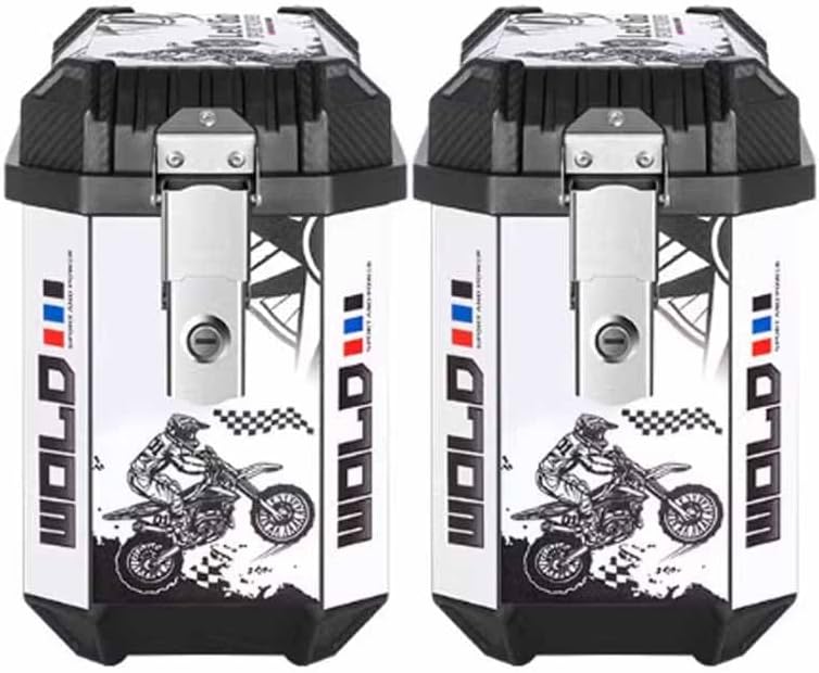 Motorcycle Side Case Cases for Honda CRF1000L Africa Twin 2016-2019 Waterproof Saddlebags Large Capacity Quick Release Motorbike Side Bag Universal Luggage Bag with Lock