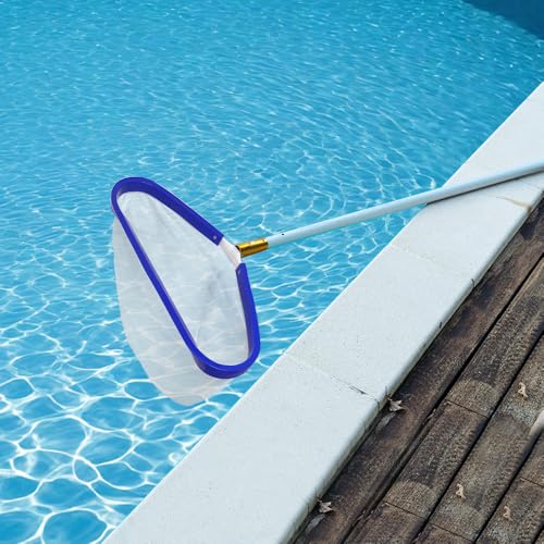 Pool Kescher,Teichkescher Feinmaschig Algen,Professionellen Poolkescher,Kescher Pool Feinmaschig,Pool Zubehör Poolreinigung Bodenkescher Mit Aluminiumrahmen,Schwimmbad Skimmer Net,Verbesserte Version