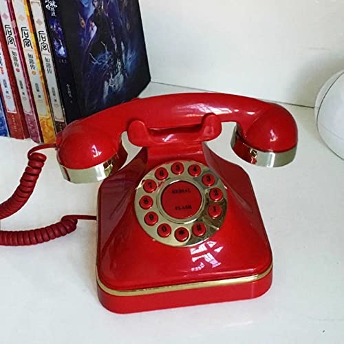 Téléphone à bouton-poussoir rétro filaire pour ligne classique de maison