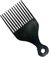 Pente Garfo para Penteado Cabelo Cacheado Afro Hair Black Power Unissex.