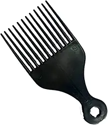 Pente Garfo para Penteado Cabelo Cacheado Afro Hair Black Power Unissex.