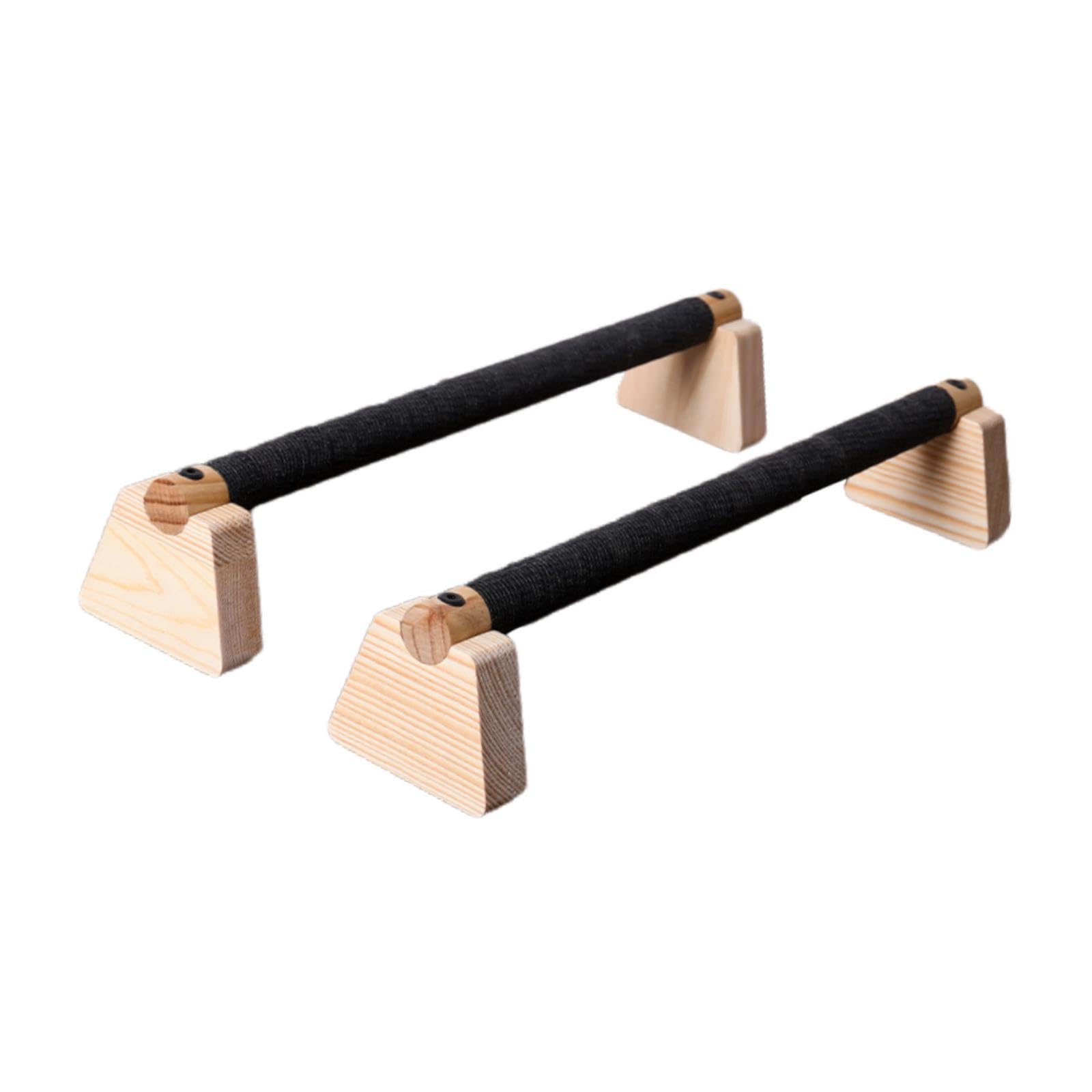 Set di 2 Supporti in Legno per Flessioni con Base Antiscivolo E Impugnatura Comoda per L'allenamento Muscolare, Adatti a Uomini E Donne, per Allen