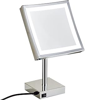 OGRAFF Espejo de maquillaje LED con luz y aum...