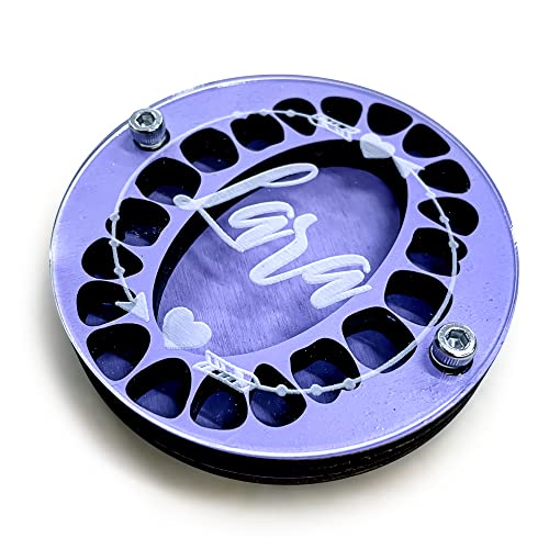 DRYSSON Cassaforte dentata rotonda in legno personalizzato con nome di denti da latte lattina dente dente dente fatina dentata scatola per denti da latte per bambini