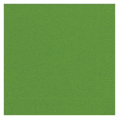 Preisvergleich Produktbild Duni Servietten 3lagig Tissue Uni grün, 33 x 33 cm, 250 Stück