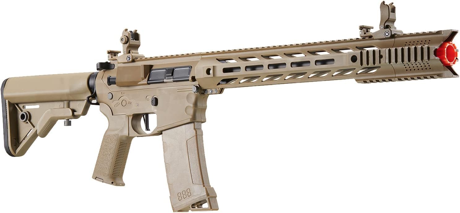 Lancer Tactical Gen 3 SPR Interceptor M4 Airsoft with Programmable Mosfet/ETU-Electric Full/Semi-Auto AEG Rifle (Lipo Battery & Charger Included)