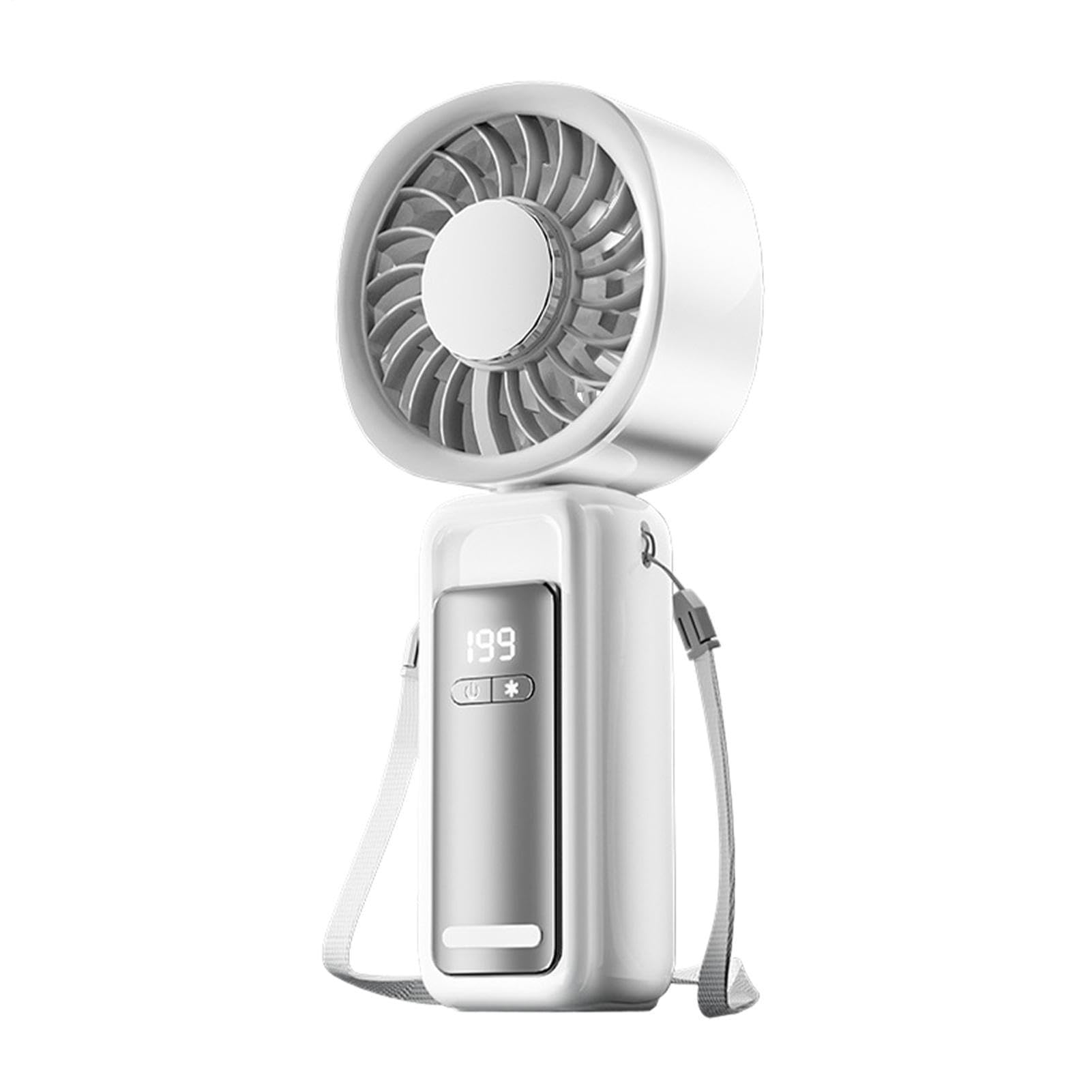 Ventilador de enfriamiento portátil potente y plegable con indicador LED