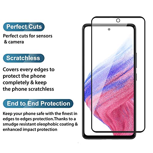 Image of POPIO Military-Grade Gorilla Tempered Glass For Samsung Galaxy A73 | 9H Hardness, Edge-to-Edge, Bubble-Free