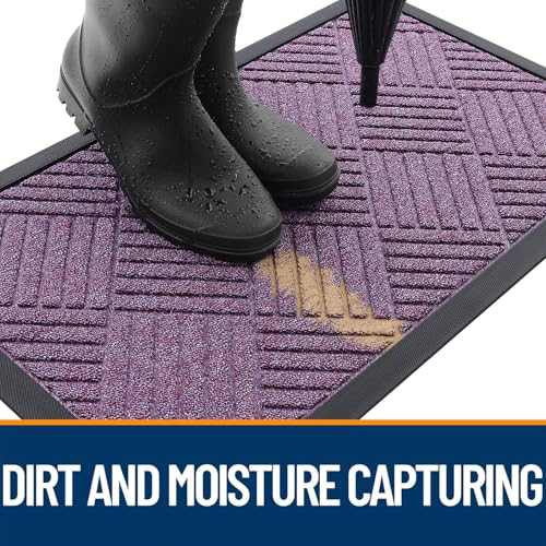 Image of OLANLY Front Door Mat Outside Entrance 47x23, Waterproof Heavy-Duty Doormat