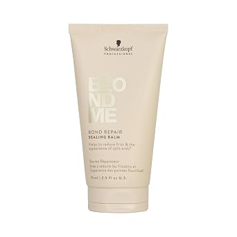BlondMe Bond Repair Sealing Balm for Blonde Hair, 2.5 Fl Oz | Tame Split Ends & Reduce Frizz | Heat Protection | For Shiny, Smooth Blonde, Lightened, Grey Hair