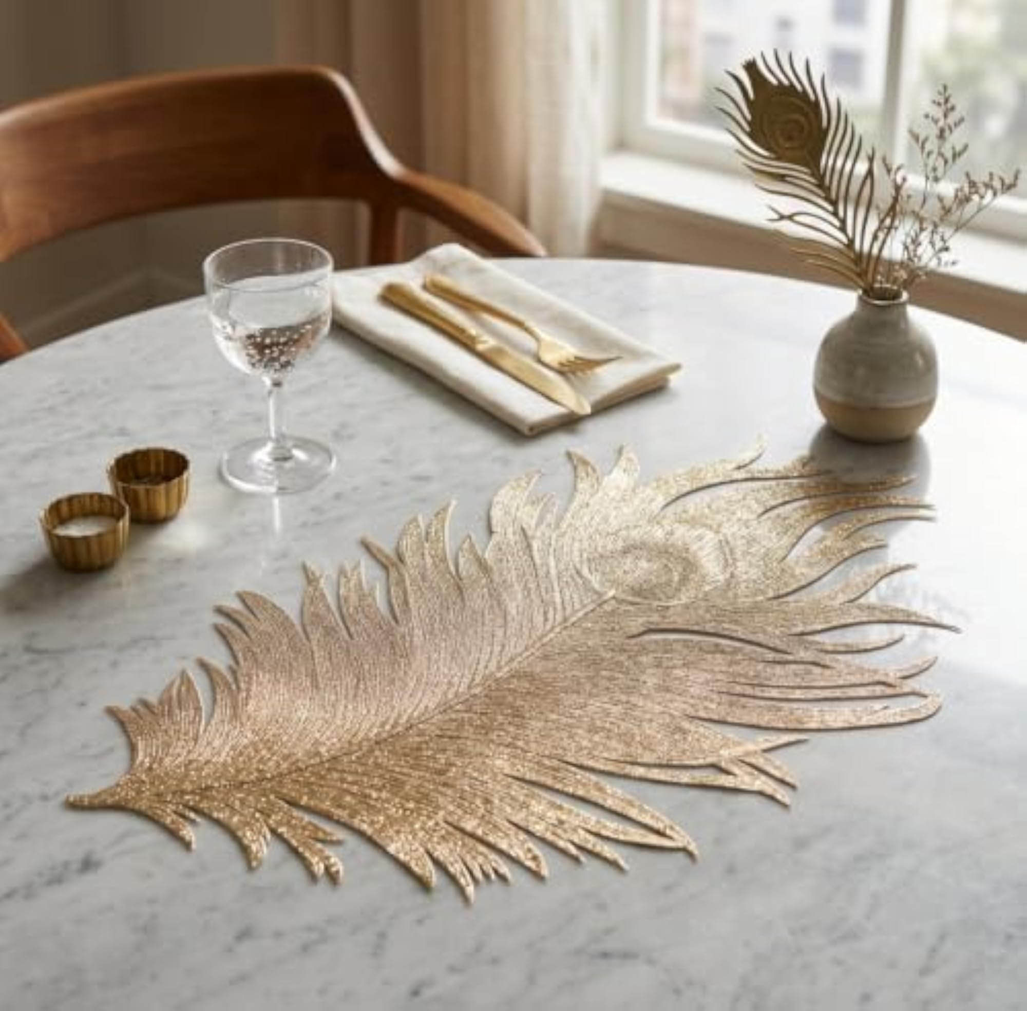 15 Inch Flower Shape Table Placemat Pack of 1