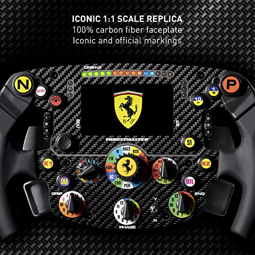Ferrari SF1000: replica F1 1:1, placca 100% carbonio, display LCD e LED dash. Licenza ufficiale Ferrari. Compatibile PC, PS5, PS4 e Xbox. Il top per il sim racing professionale. - Controller - Immagine 1