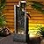 49.6" H Garden Fountains Outdoor Modern Cascading Indoor Water Fountain Tall Floor - Standing Fountain with Lights for Garden, Patio, Yard, Deck and Home Art Decor