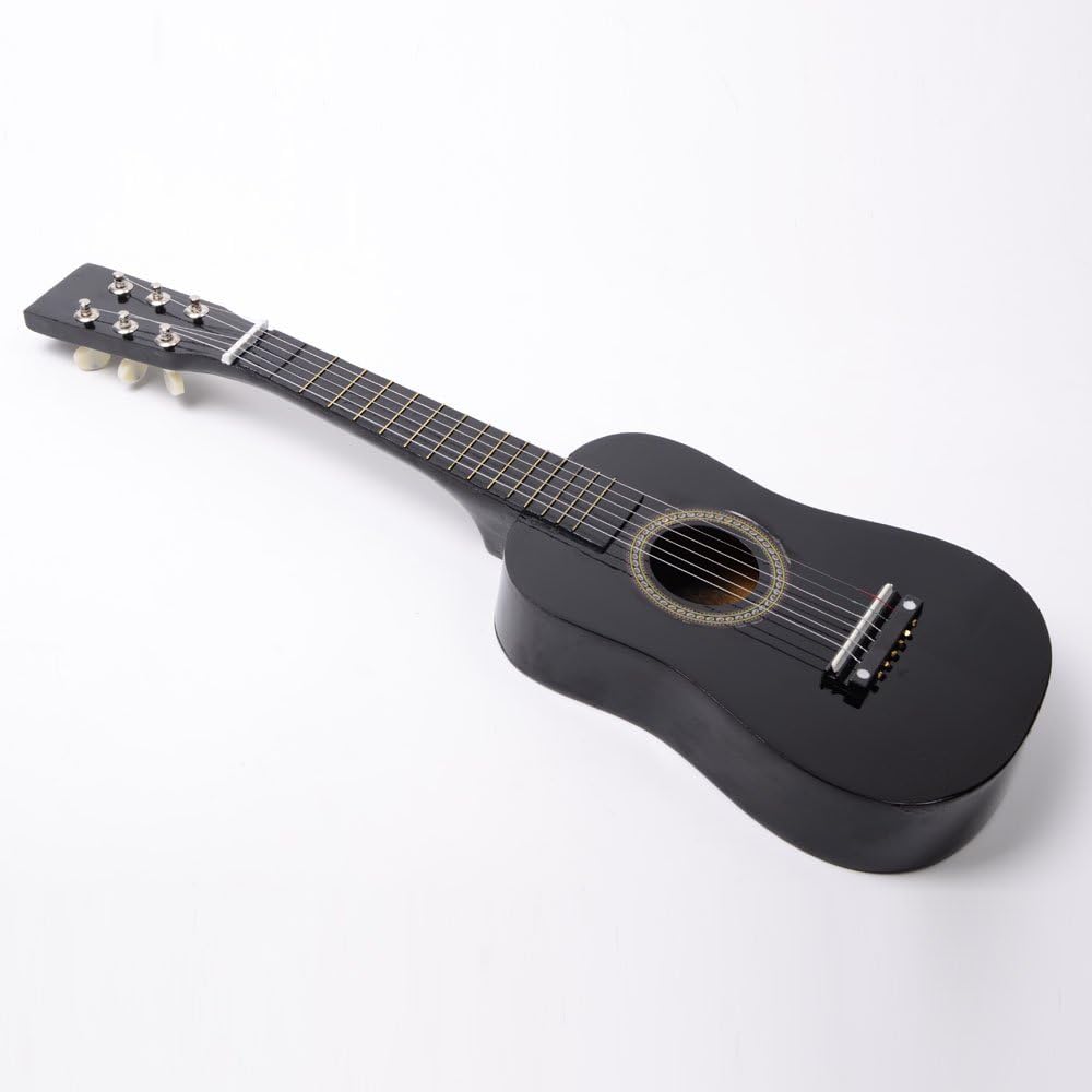 23" Childrens Toy Black Acoustic Guitar :String Instrument