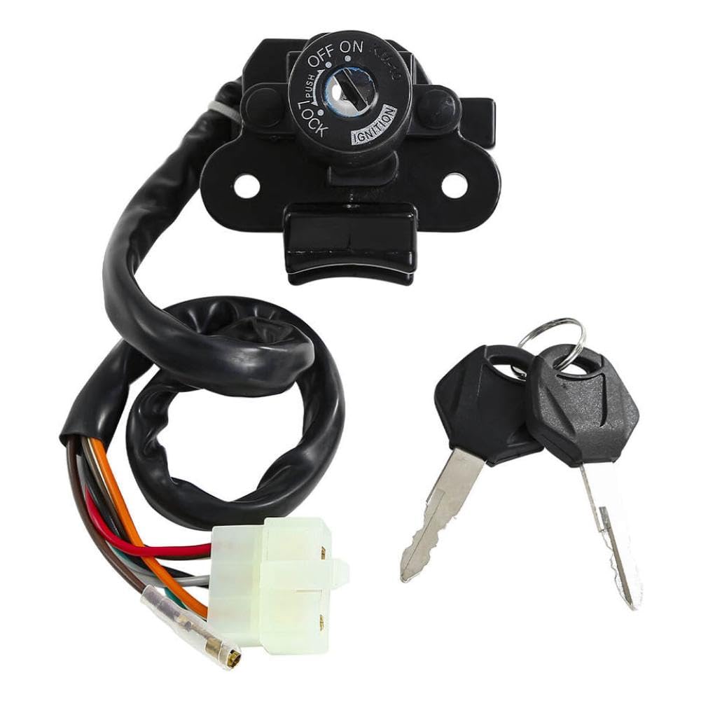 Ignition Switch Lock Key Compatible with ZX6R ZX7R ZX750 ZX9R ZX900 ZZR400 ZZR600