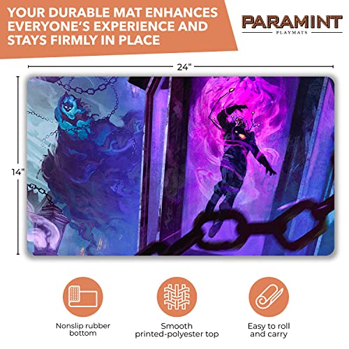Paramint Geistlight Snare (Stitched) - Lotr Lord Of The Rings - Compatible For Magic The Gathering Playmat - Play Mtg, Yugioh, Tcg - Original Play Mat Art Designs & Accessories #TOP1