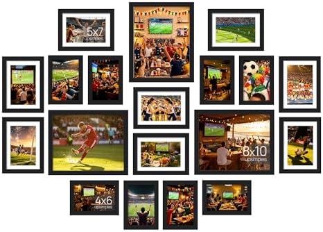upsimples 19 Pack Picture Frames Collage Wall Decor for Mounting ...