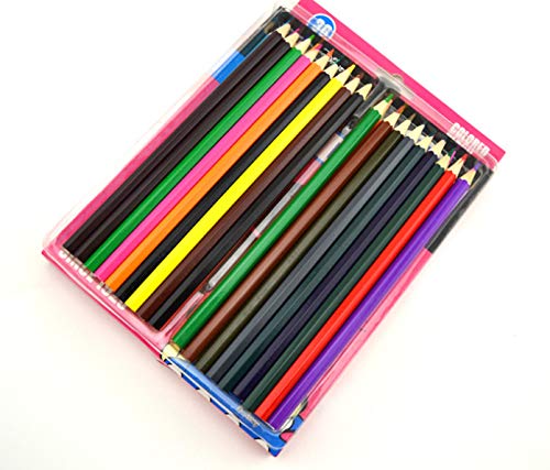 Crayon de couleur de haut niveau en boîte hexagonale solide pour dessin