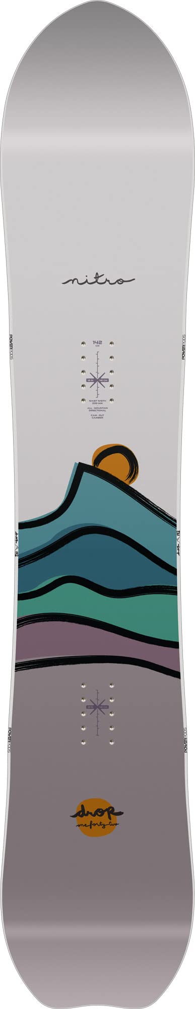 Nitro Snowboards Damen Drop BRD ´23, Allmountainboard, Directional, Cam-Out Camber, All-Terrain