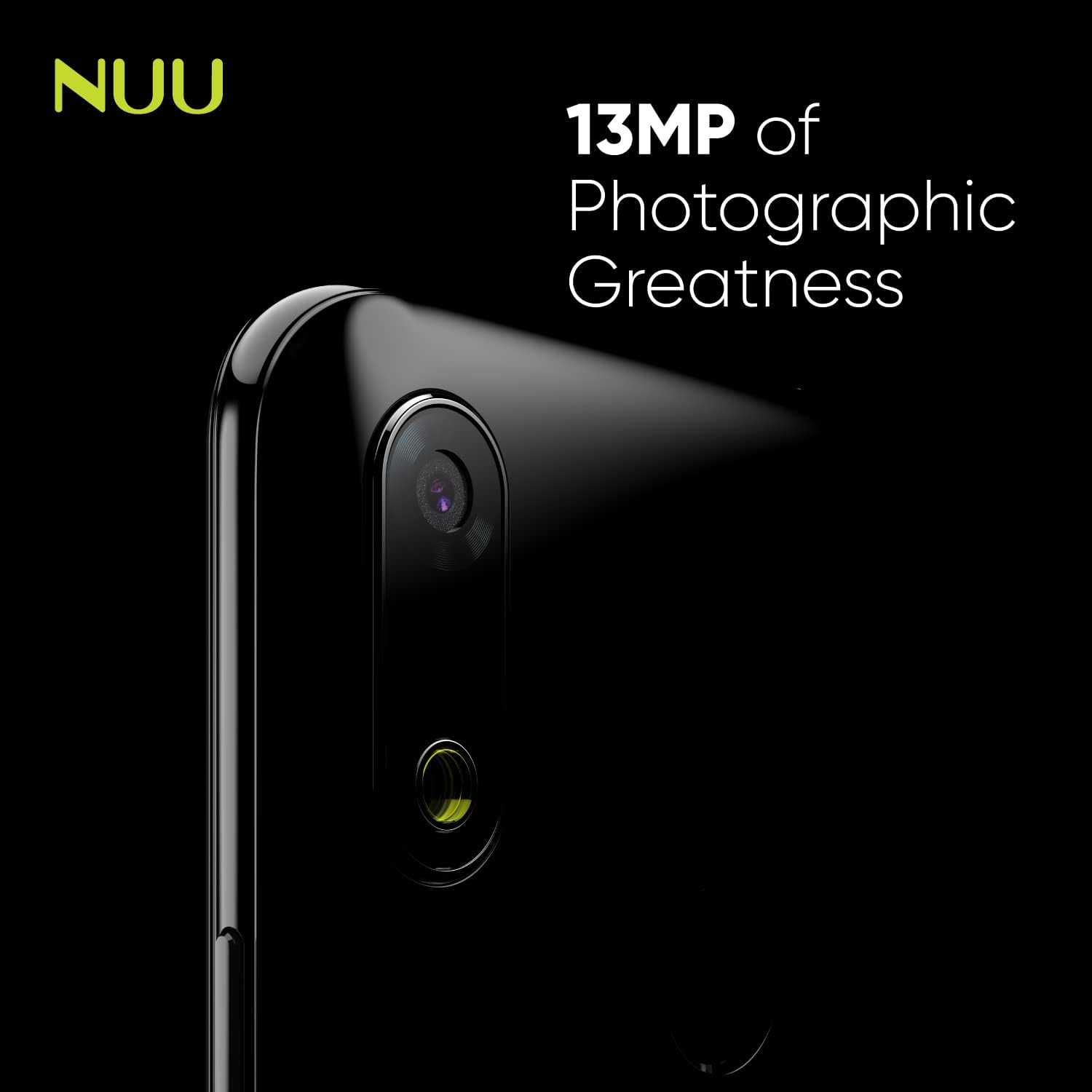 NUU X6 Ditambah 13MP rinci kaméra