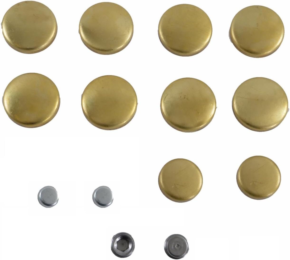 LowPricedAutoParts Brass Freeze Plug Kit (Expansion/Core Plugs) - Fits Ford Lincoln 5.4L Triton SOHC V8 Engines 1997-2014
