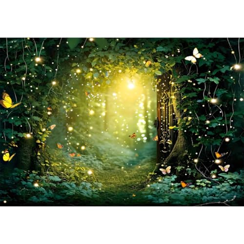 Toile de fond forêt enchantée anti-reflet pour réussir vos portraits photo de conte de fées