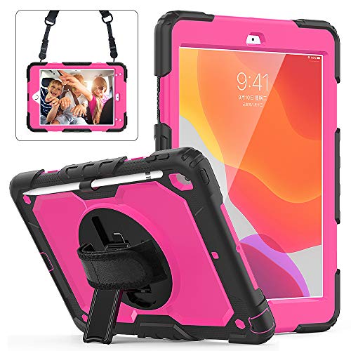 TianTa iPad��7����P�[�X�A�V����iPad 10.2 2019�P�[�X�A[�X�N���[���v���e�N�^�[] [���M�z���_�[]�t���{�f�B�V���b�N�v���[�t�L�b�Y�P�[�X�A��]���X�^���h�n���h�X�g���b�v/�V�����_�[�x���g�t��iPad 7th 10.2�C���`2019