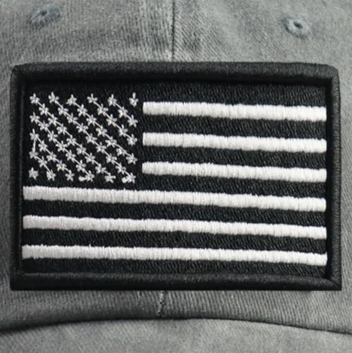 Image of SHANVANKE American Flag Baseball Cap, Cotton Adjustable Embroidered US Baseball Cap for Men Women