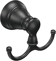 Vista 1 de Moen Y2603bl Banbury - Gancho doble para bata, color negro mate