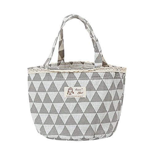 Yvelands Sac à Lunch isolé réutilisable (Motif géométrique), Grande Sac à Lunch pour Organisateur(C) Cover