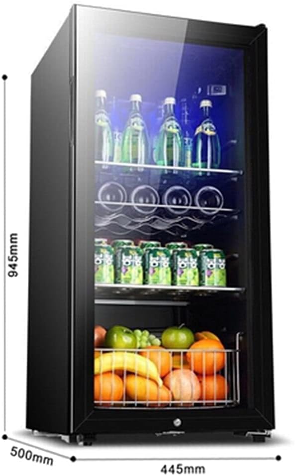 24 Bottle CompressorWine Cabinet Refrigerator, Large Independent Wine Cellar, with Lock, Temperature Control Refrigerator, Tempered Glass Door
