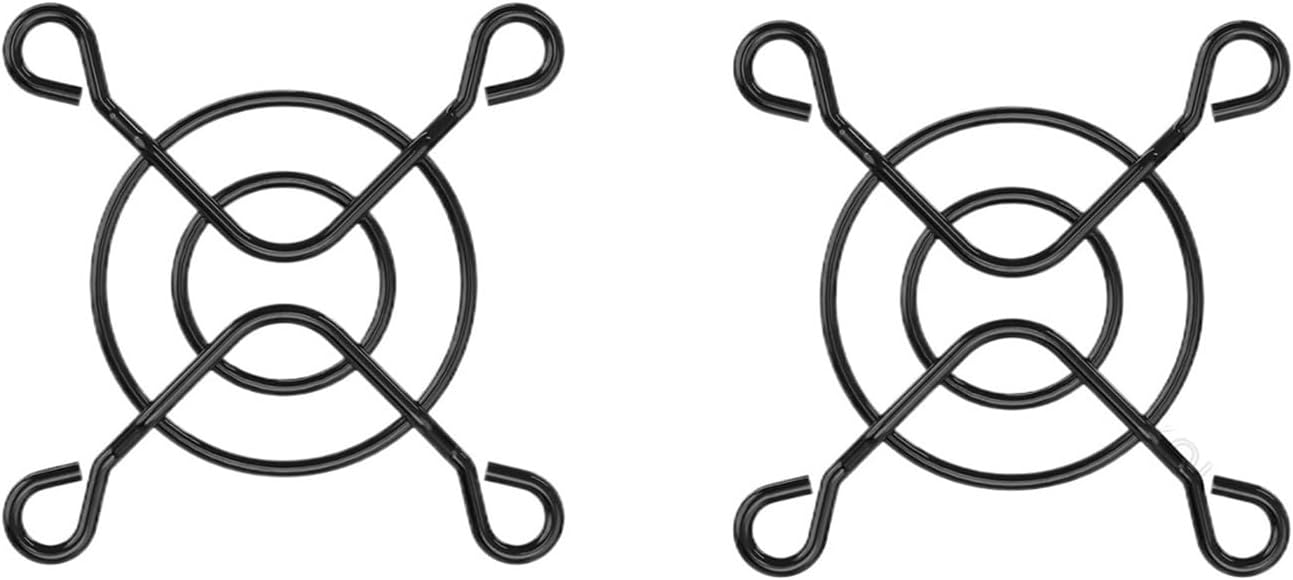 Cooling Fan Grill Metal Finger Guard 50Pcs 40MM Black Metal Steel Fan Protector Finger Guard Grill Net 40X40MM 4CM Grills