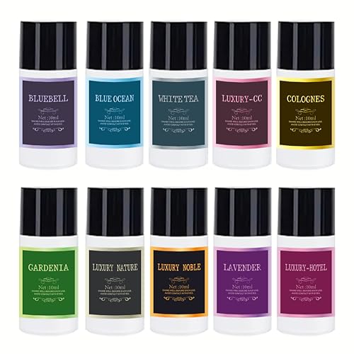 Smart Air Freshener Car,Portable Car Vents Smart Car Aromatherapy,Car Aromatherapy Machine Rechargeable,with Cologne Aromatherapy Oil,10pcs Mixed Scent?Without Aromatherapy Diffuser?