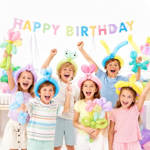 Image of 260 Balloons 150pcs long balloons, Colored Latex Twisting Balloons for Balloon Animal Modeling Balloon Art Party Decorations Birthday Parties Wedding Celebrations