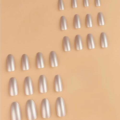 Miniatura 9 de Uñas postizas a presión doradas y negras de longitud media, uñas postizas de almendra, diseño de línea dorada con purpurina, uñas adhesivas de