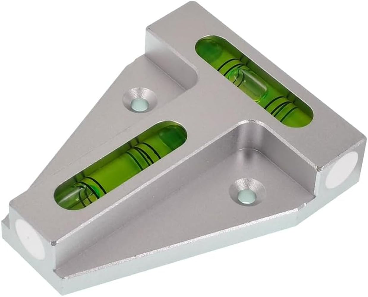 Niveau à bulle en T en alliage d'aluminium de 58 mm avec base magnétique