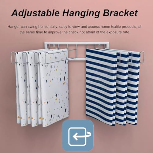 Couverture et couette bien rangées dans le dressing avec le support pivotant - 4